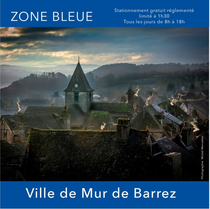 Disque zone bleue